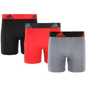 adidas L57128 Boys Multi Performance Boxer Briefs Underwear 3-Pack Size M/10-12 - Picture 1 of 4