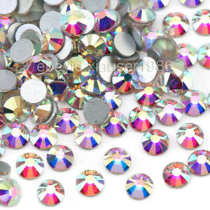 Hot Sale! 1440pcs Glass Crystals AB FlatBack Rhinestones For Nails Makeup Crafts