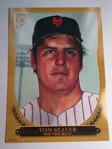 2018 Topps Gallery Hall of Fame Jumbo 5x7 Tom Seaver Mets HOF23 Gold 05/10