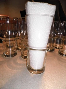 NOS Clear Glassware Set of 12) Drinking Glasses Vintage New - Picture 1 of 6