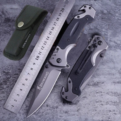 Browning Folding Knife Survival Pocket Knives Camping Hunting Fishing - image 1 of 4