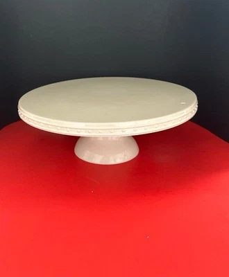 Nora Fleming, pearl dot 12 inch cake stand￼ - Image 1 of 2