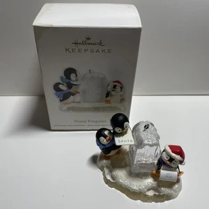 Vintage Hallmark Postal Penguins Ornament In Box Hal-1 - Picture 1 of 9