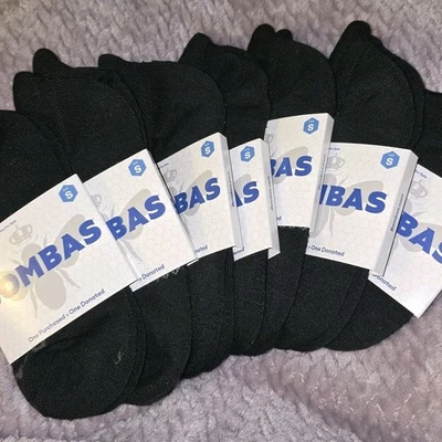 Bombas Socks No Show? Ankle Blister Tab Cushion/7 Pr Small Womens ~ Fits 4-7.5  - Image 1 of 4