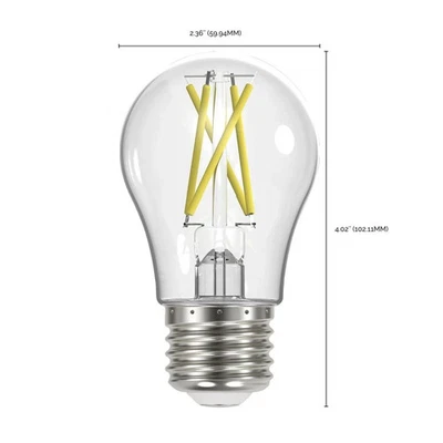 Satco S12425 - 10.5 Watt LED A19 Clear LED Bulb - 5000K - 120 Volt Light 75W - Image 1 of 3