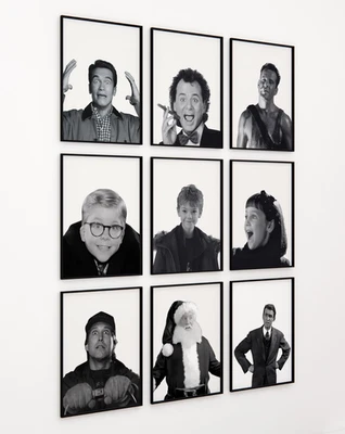 Christmas Movie Character Prints, Holiday Film Wall Art - Image 1 of 4