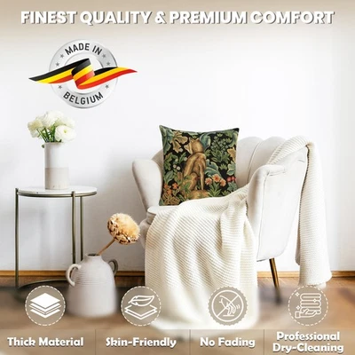 Funda de cojín europea Wolf by William Morris decoración del hogar almohada 18x18 pulgadas Foto 1 de 4