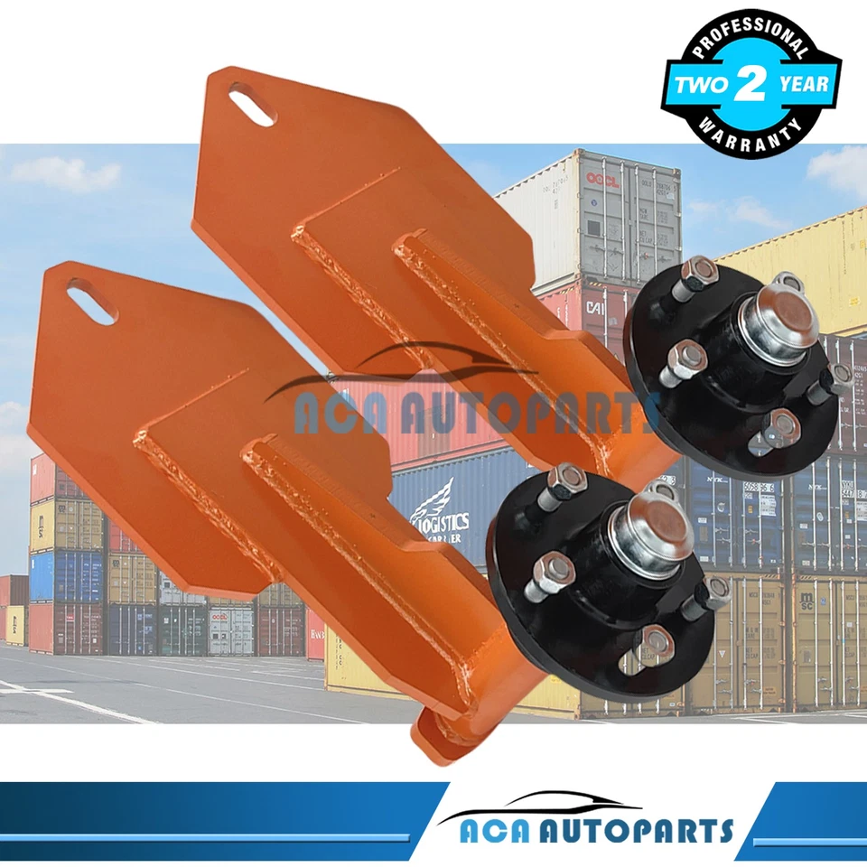 2pcs 5 Lug Shipping Container Wheels 8000LB Fully Assembled With Hub 5x4.5 - image 1 of 4