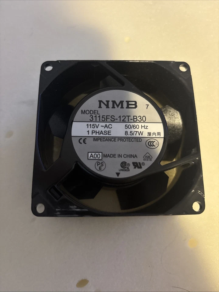 3115FS-12T-B30 Fan 8CM for 115V 8.5/7W 8038 80X80X38MM Cooling Fan - Image 1 of 1