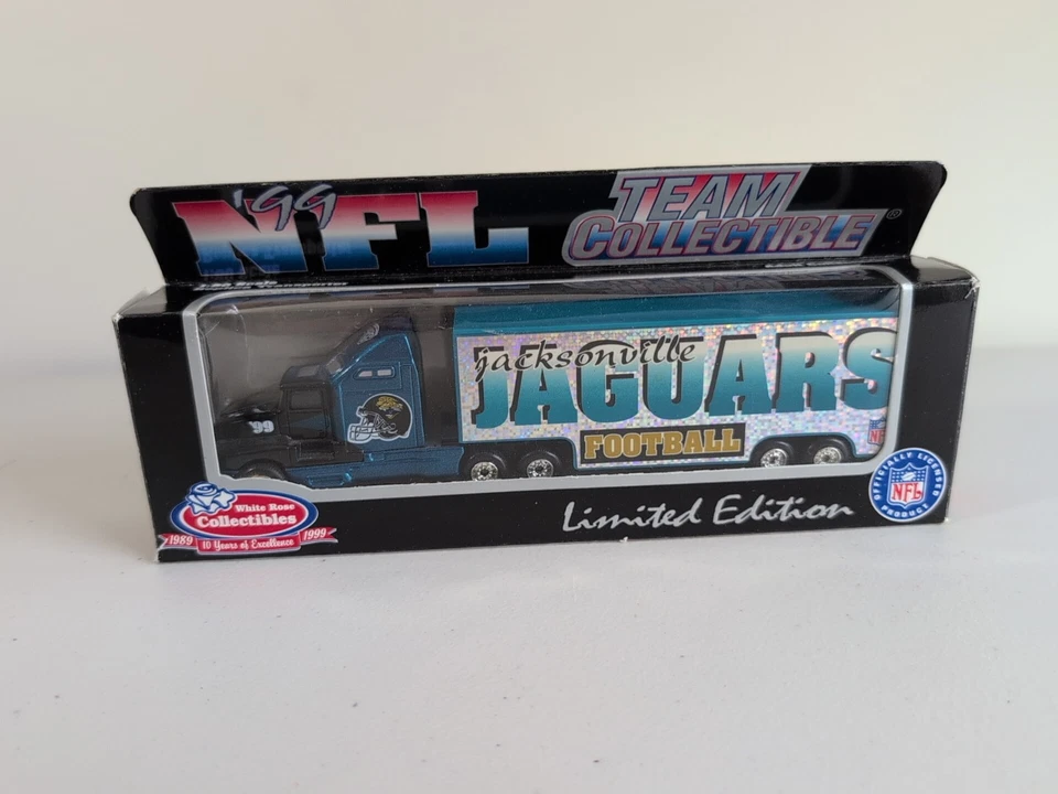 Jacksonville Jaguars White Rose Collectibles 1999 NFL Tractor Trailer Toy - Image 1 of 4