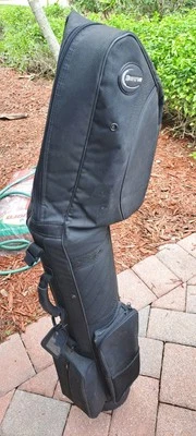 Estuche para carrito de golf bolsa BURTON 2 Div cubierta negra, todas las cremalleras funcionan ver fotos para detalles Foto 1 de 4