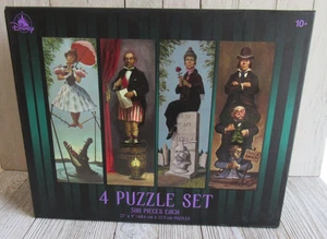 Disney The Haunted Mansion 4 Puzzles Jigsaw Stretch Portraits PRE-OWNED NEW 500 - Picture 1 of 7