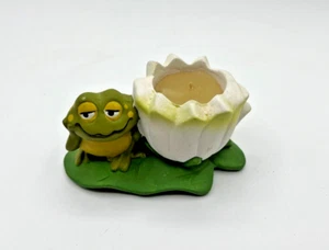 Vintage Ceramic Frog and Lilypad Candle Holder 3x4.5 inches! - Picture 1 of 7
