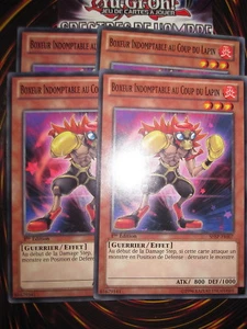 YU-GI-OH! COM BOXEUR INDOMPTABLE AU COUP DU LAPIN X4 (PLAYSET) SHSP-FR007 ED1 - Picture 1 of 1