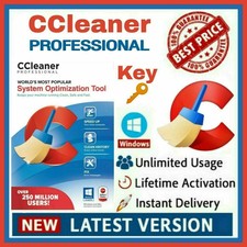 CCleaner PROFESSIONAL 2020 🔥 Lifetime License Key🔥 85% OFF⚡Fast Delivery⚡