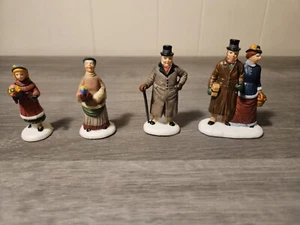 Dept 56 Dickens CHELSEA LANE SHOPPERS Heritage Village Collection 5816-5 4-teiliges Set - Bild 1 von 7