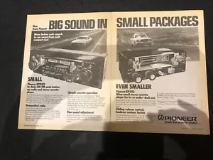 Pioneer Car Stereo Cassette Radio Original Print Advertising - Picture 1 of 1
