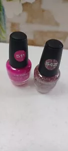 2 L.A. Colors Color Craze Nail Polish 542 511  Wired pink   glitter - Picture 1 of 3
