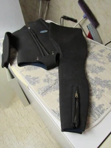 Vtg. Arrowhead Brand Black LS SCUBA Suit Top & Bottoms Womens ? Adult Small ? - Picture 1 of 8