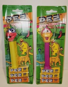 PEZ BONBONSPENDER PEZ-A-SAURS DINOSAURIER FLIEGENSAUR & HE-SAUR KARTONIERT LOT/2 - Bild 1 von 4