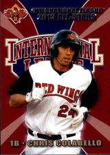 2013 International League All-Stars Choice 10 Chris Colabello Framingham MA Card