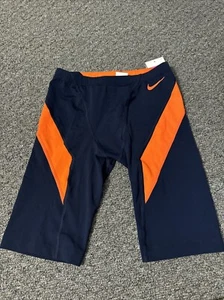 Pantaloncini da bagno Nike Jammers da uomo medium 32 arancioni blu costume da bagno NUOVI - Foto 1 di 7