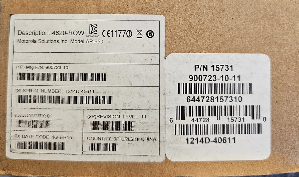 15731 Extreme Networks Altitude 4620 IEEE 802.11n 300 Mbit/s Wireless Access Poi - Image 1 of 4