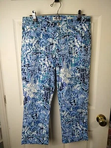 Nine West Blue Chrystie woman 8 Capri Fitted At Hip Soft Touch - Picture 1 of 11