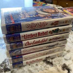 SHIRLEY TEMPLE FAMILY FEATURE SEALED VHS TAPES ~ LOT OF 6 MOVIES - COLORIZED