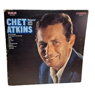 Chet Atkins Relaxin' With Chet (Vinyl, 1969) RCA Camden CAS-2296 Good+ LP Record - Image 1 of 4