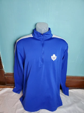 Antigua Toronto Maple Leafs 1/4 Zip Sweatshirt NHL Hockey Men's Size Medium M Cover