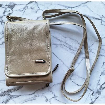 Bolso Bandolera Viaje Cuero Perla Mini Convertible Cinturón Mini Monedero de Viaje  Foto 1 de 4