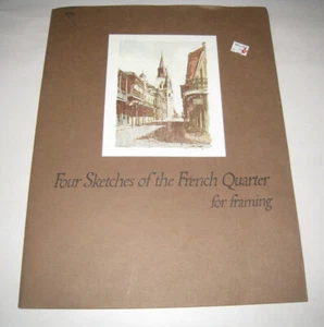 1968 4 Don Davey Prints Bralatour Court Wishing Gates Chartres St Pirates Alley - Imagen 1 de 10
