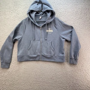 Brewdog Crop Zip Up Hoodie Women’s XL Blue Brewery Beer Bar Night Club Party Fun - Picture 1 of 16