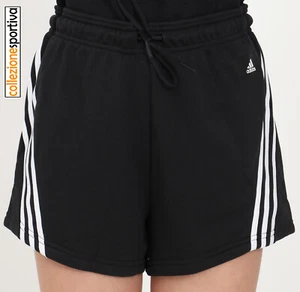 PANTALONCINO DONNA ADIDAS ORIGINALS 3-STRIPES SHORT H57305 nero/bianco - Foto 1 di 6