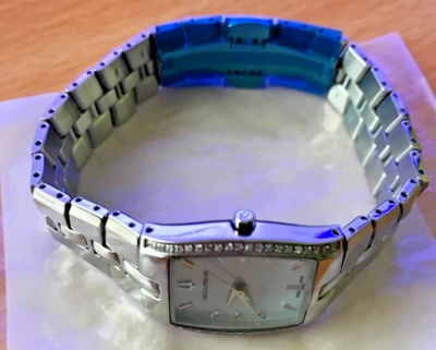 Accutron Lady Quartz Wrist Stainless Steel Watch Diamonds Bezel - Image 1 of 4