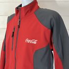 Veste factice collier doublée de polaire Coca Cola North End rouge gris rouge zippée XXL