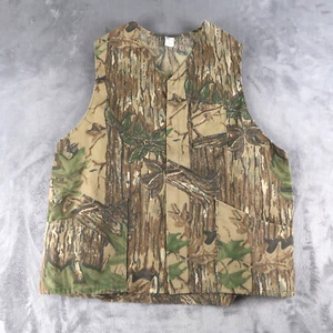 Vintage 90s Hunting Vest Size 2XL Realtree Camouflage Bird Game Pocket USA Made - Picture 1 of 10