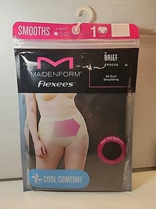 Maidenform  Brief Flexees Cool Comfort Smooths Black Large - Picture 1 of 2