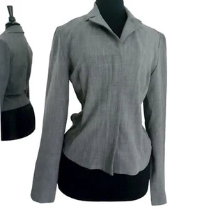 Rampage Minimalist Gray Fitted Lightly Padde Women's Classic Blazer Jacket Sz7 - Picture 1 of 6