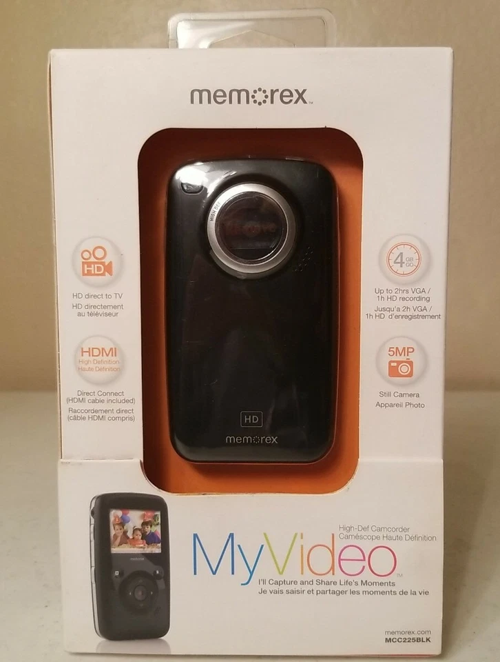 Nueva videocámara de alta definición Memorex My Video MCC225BLK  Foto 1 de 4