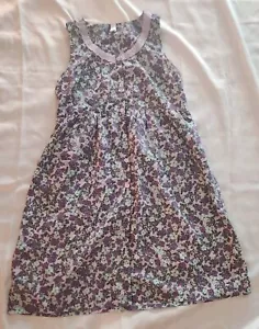 Pink By Victoria Secret Sleeveless Multi-color Button Summer Dress With Pockets - Picture 1 of 5