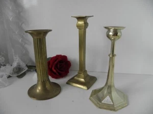 3 Kerzenleuchter Messing Shabby Chic u.a. WMF la Galeria - Bild 1 von 4