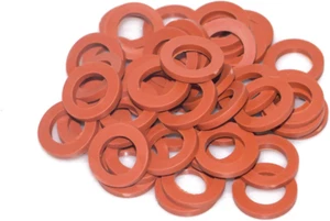 Garden Hose Washer Rubber, Heavy Duty Red Rubber Washer Fit All Standard 3/4 Inc - Picture 1 of 12
