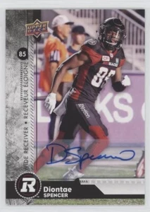 2018 Upper Deck CFL Autograph 109 Diontae Spencer Ottawa Redblacks Auto - Picture 1 of 1