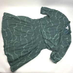Vestido informal Nine West abstracto manga 3/4 verde línea A para mujer talla XL - Imagen 1 de 16