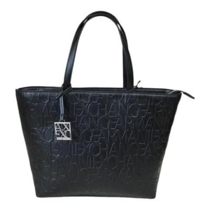ARMANI EXCHANGE AX borsa donna shopping chiusa con cerniera NERO 942650 C793 - Imagen 1 de 5