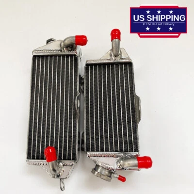 Radiador de refrigeración para Kawasaki KX500 KX 500 1988-2004 1989 2000 2001 02 pulido Foto 1 de 4