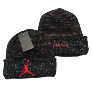 Chicago Bulls Unisex Grey and Red Beanie Jordan - Picture 1 of 1