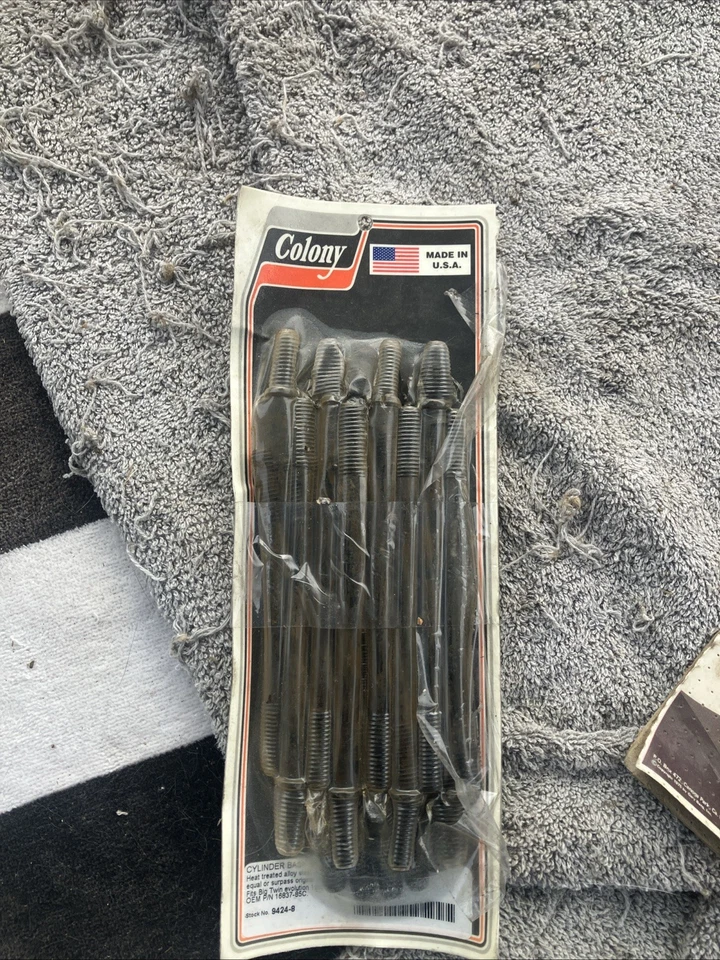 Tacos de cilindro de motor Colony Harley Davidson Evo, nuevos en paquete hechos en Estados Unidos Foto 1 de 3